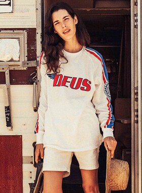 夏季DEUS欧美复古长袖越野摩托车服透气速干赛车服摩旅速降服