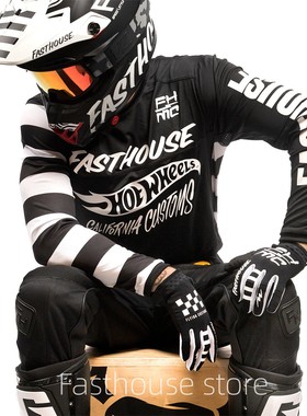 Fasthouse摩托车长袖摩旅T恤骑行服速干骑士机车服越野运动山地服