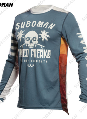 Fasthouse速降服长袖山地自行车越野车服速干透气骑行服大码球衣