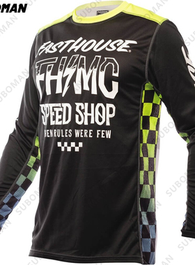2022新FASTHOUSE骑行服速降服长袖速干衣MTB自行车山地越野车球衣