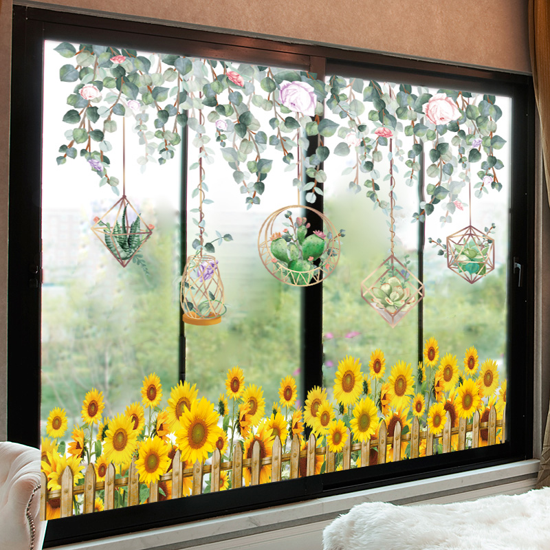 客厅阳台窗户窗贴窗花纸玻璃门贴纸墙贴画装饰个性创意3d立体自粘图片