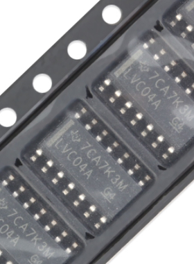 全新原装   SN74LVC04ADR  丝印  LVC04A SOP14 变换器
