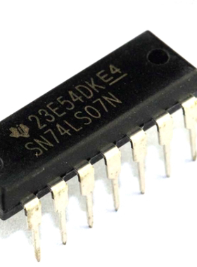 全新进口原装 SN74LS07N HD74LS07P DIP-14 缓冲器 逻辑IC