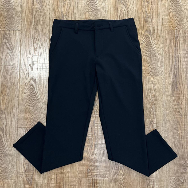 出口日韩高尔夫男士长裤冬款松紧腰修身弹力复合加绒速干休闲球裤