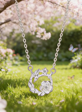 森系花朵花环锁骨链新款闺蜜礼物