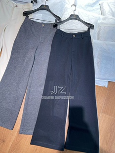 2025秋冬 CJZP意大利进口山羊绒梭织高腰净版三色百搭款直筒裤女