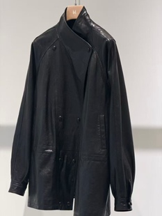 潮流洋气皮夹克 新款 黑色美式 复古休闲皮衣外套女出街范2026年春季