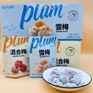 中泰牌混合梅雪梅蜜饯话梅青梅酸甜果干酸梅果脯解馋休闲小零食