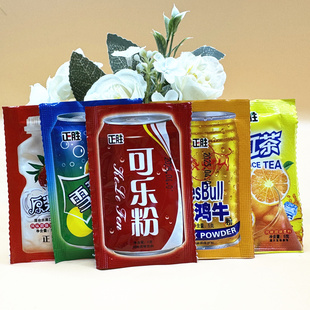 可乐味粉固体饮料冰红茶味雪碧味无色冲饮童年80怀旧夏日休闲零食