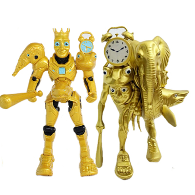 外国山海经木棍人积木异兽融合怪缝合体六帝王男孩可拼装益智玩具