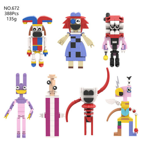 跨境新款The Amazing Digital Circus神奇数字马戏团积木儿童玩具