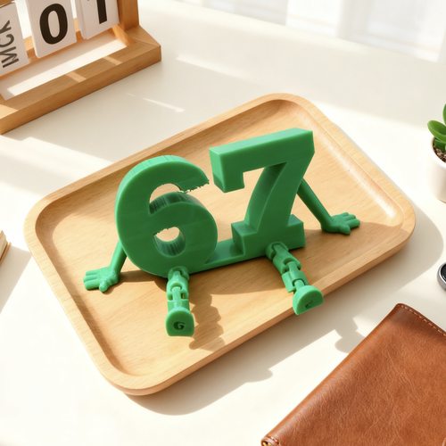 Steal a Brainrot游戏窃取脑腐周边可爱人形67公仔绿色玩具偶模型