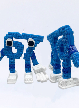 steal a brainrot SammyJandel窃取脑腐公仔67号蓝色像素玩具模型