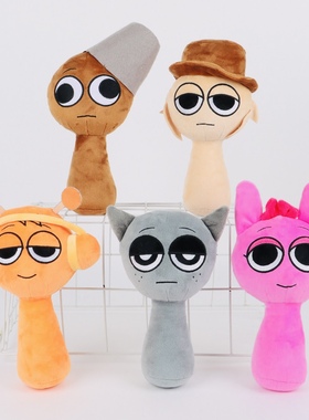 新款Sprunki 节奏盒子雷格温达游戏周边的毛绒玩具incredibox公仔