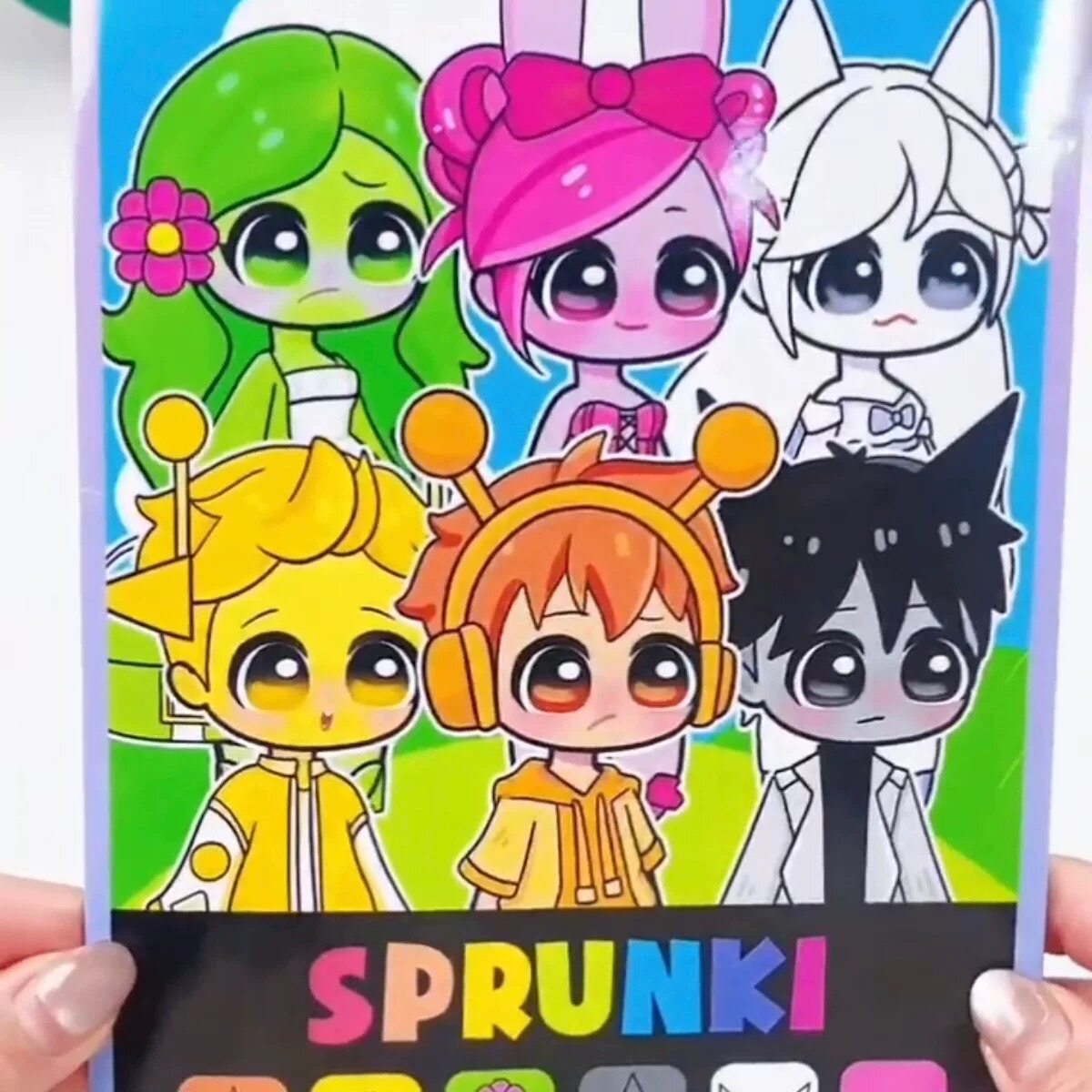 韩国KPOP猎魔女团安静书解压换装儿童手工创意diy粘贴纸女孩玩具