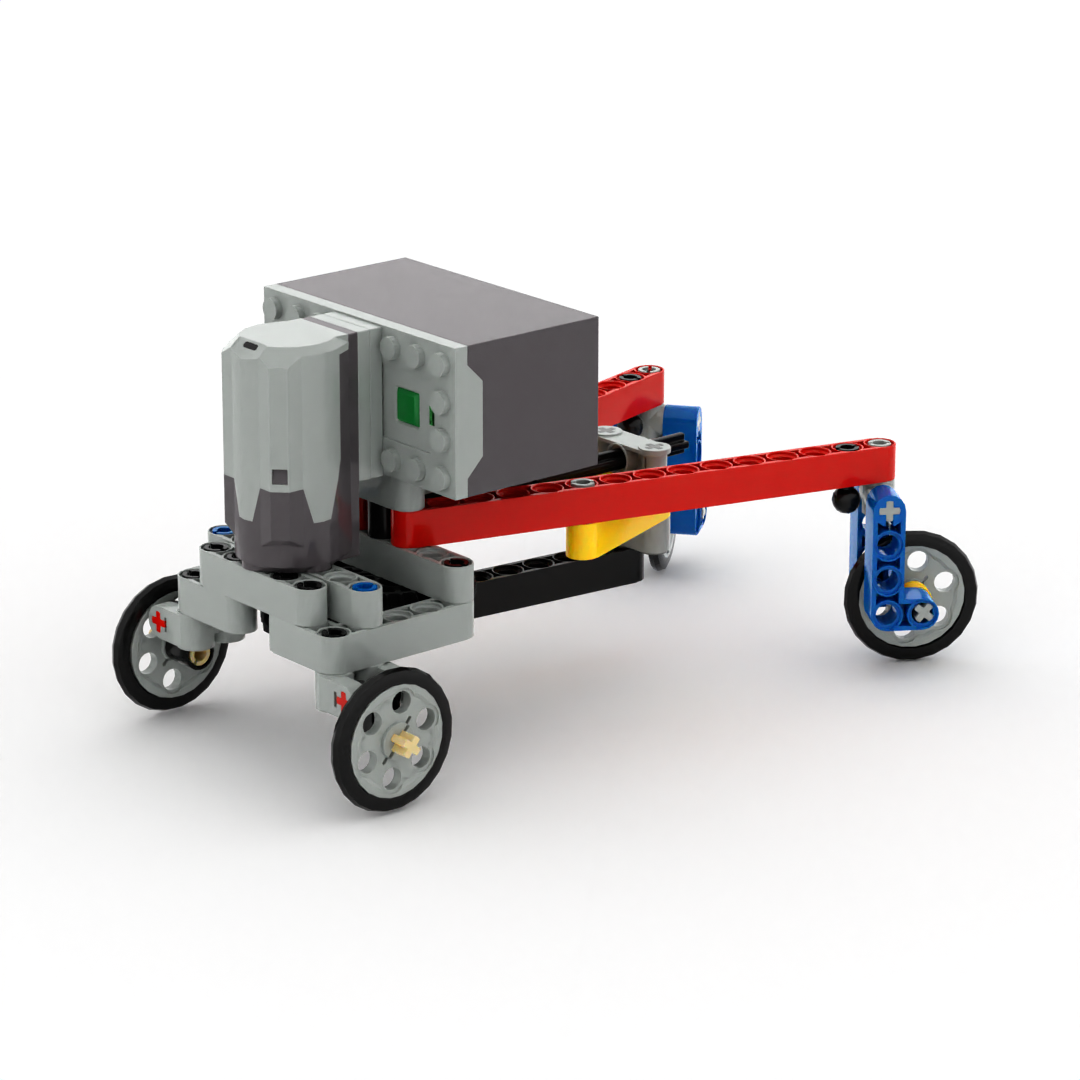 小小工程师国产积木电动齿轮工程机械组模型科技拼装蛙式车套装