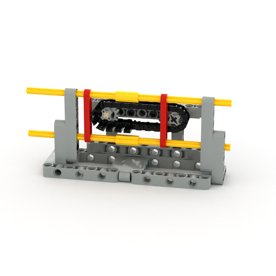 小小工程师国产积木机器人齿轮机械科技拼装链条往复机构教具套装