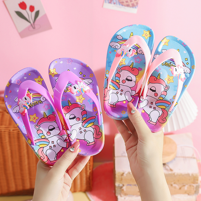 女童人字拖2025夏季新款外穿可爱小女孩凉拖公主宝宝儿童夹脚拖鞋