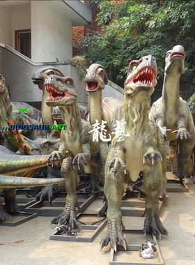 机械大型仿真可动恐龙硅胶纯手工埃雷拉龙模型侏罗纪博物馆房地产