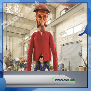 纯手工定制创意花车巡游表演服电影戏剧节道具高仿真大型木偶模型