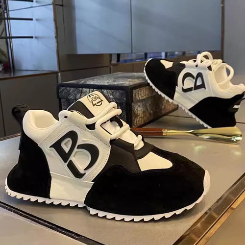 欧洲站男鞋高级感厚底增高老爹鞋