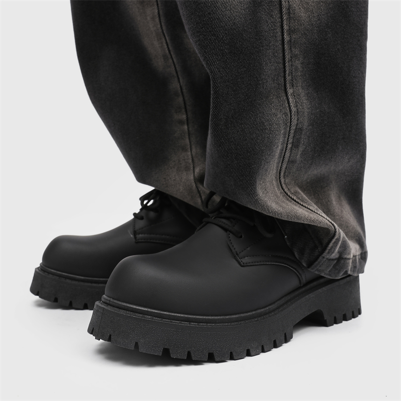 德比鞋男士潮鞋英伦风增高圆头