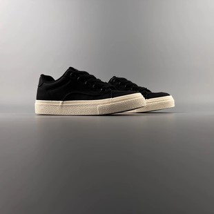 外贸男士皮面黑色平底板鞋春秋季百搭厚底增高运动休闲德训鞋男鞋