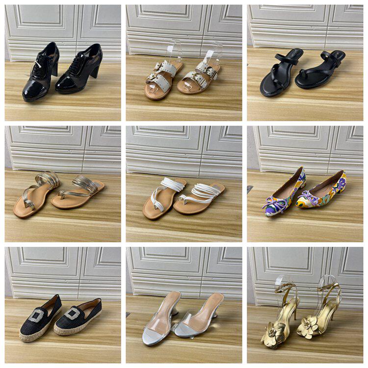 时尚圆头粗跟浅口单鞋一字扣凉鞋