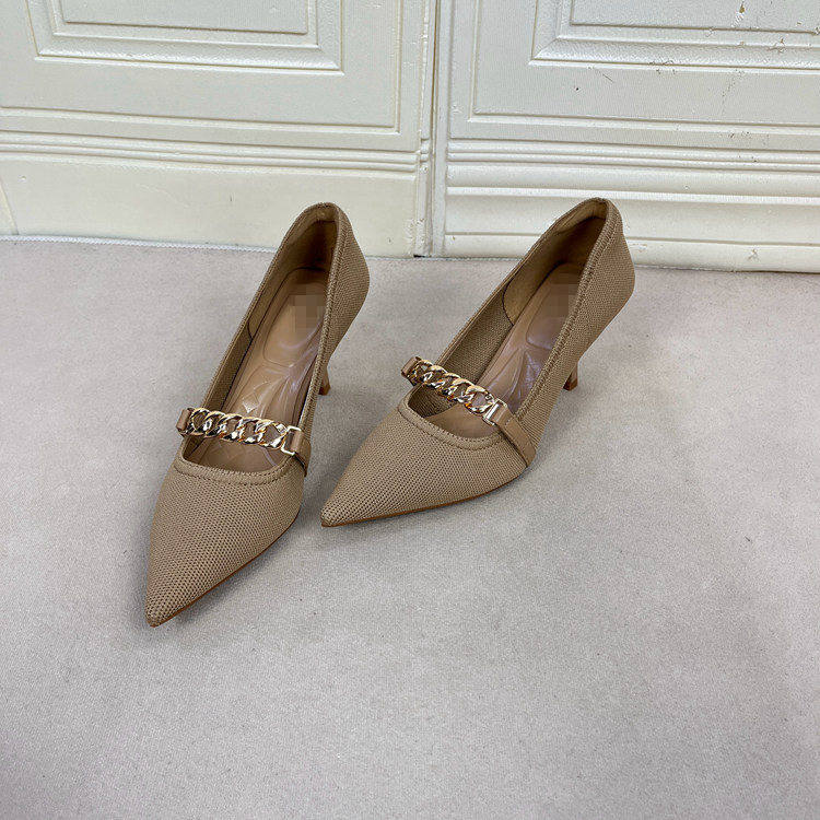 外贸原单shoes关税原因工厂优惠偏大一码尖头蝴蝶结浅口细跟单鞋