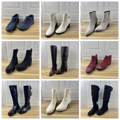 Shoes外贸原单40码 杂款 女靴时尚 Lady 独码 圆头粗跟通勤短靴长靴