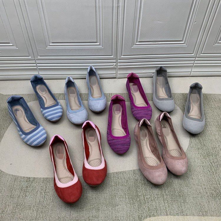 外贸女鞋真皮小众网红鞋子平跟浅口套脚women shoes舒适百搭软底