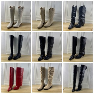 Shoes杂款 通勤时尚 36码 女靴时尚 厚底长靴过膝靴 外贸原单独码 Lady