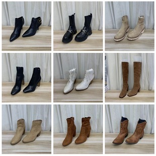 独码 39.5码 大码 捡漏时尚 长靴短靴 外贸原单女鞋 百搭秋冬季 杂款