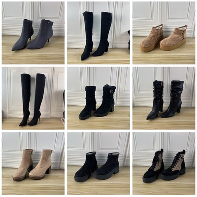 外贸原单女鞋杂款39码独码清仓捡漏时尚百搭秋冬季长靴短靴