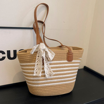 海边度假沙滩草编包通勤托特包