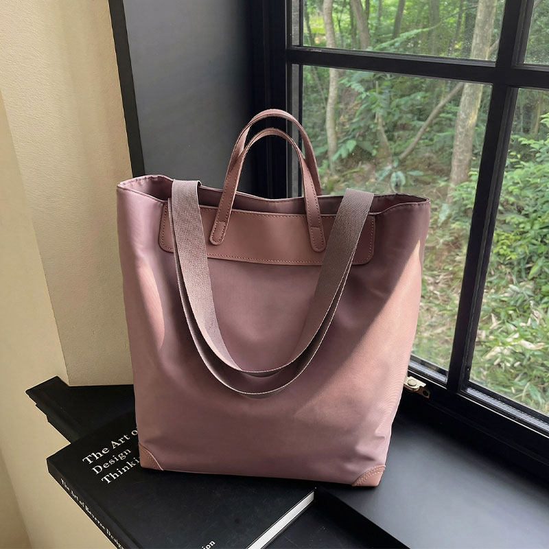 防水尼龙布托特包包女2026新款潮时尚单肩包大容量手提通勤购物袋