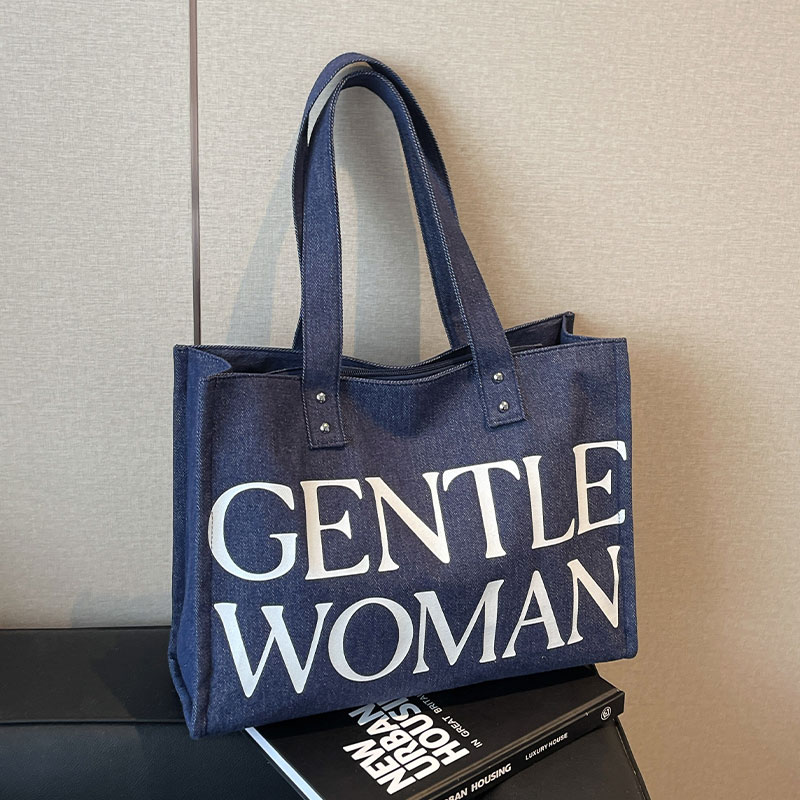 手提上课通勤包百搭单肩托特包