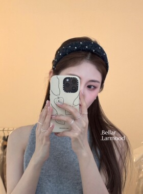 Bellar / larmood  snow dot KNIT 波点毛线手工发箍