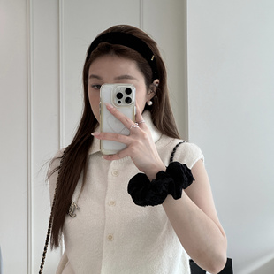 高级质感宽版 Bellar 丝绒系列 velvet 学院少女发箍 larmood