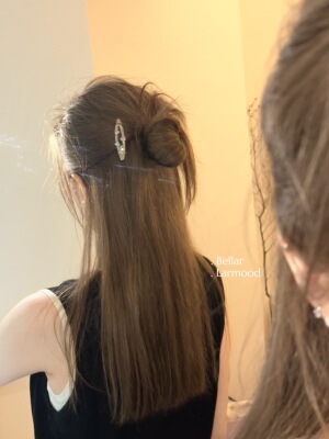 bellar原创糖果色锆石少女发夹