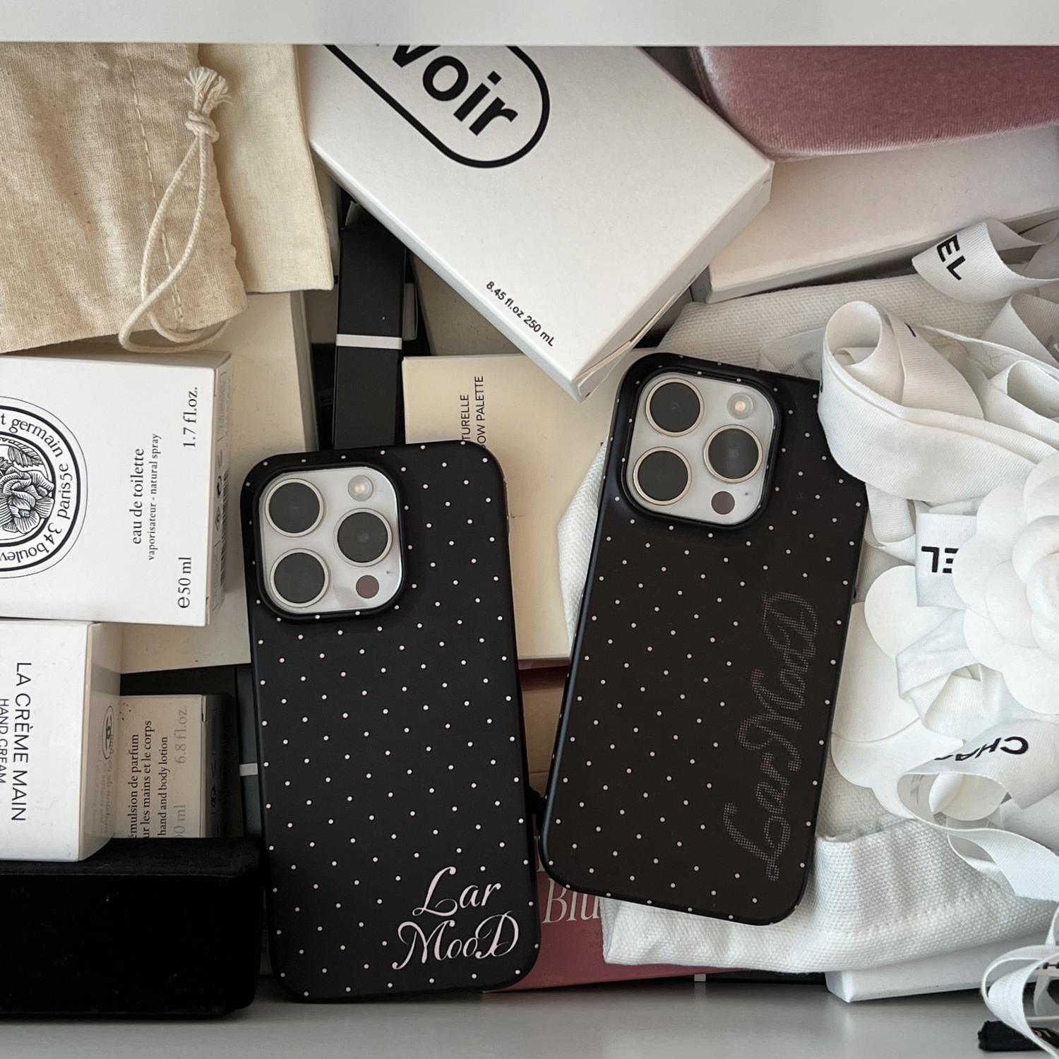 Bellar / larmood  波点 blackpink 进口菲林 少女硬壳手机壳