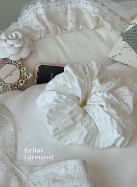 Bellar / larmood 古董睫毛蕾丝  lace压皱高级质感发圈原创设计