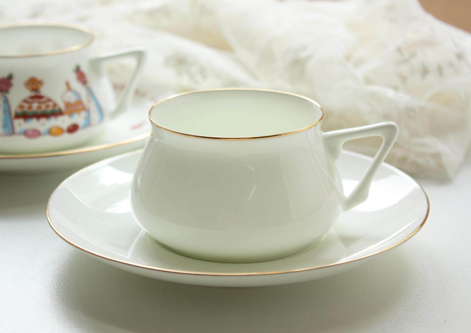 Lomonosov Gold trim Golden edging Mug Cup dish Russia Royal family Porcelainin the Tableware , Coffee , Mug  category - from Buy2taobao.com to provide professional Taobao agent buy service