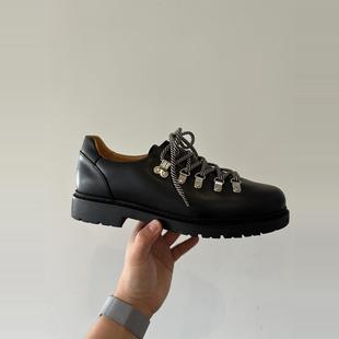 子户外英伦风小皮鞋 男圆头登山潮男鞋 男 休闲街头德比鞋 翻毛皮新款