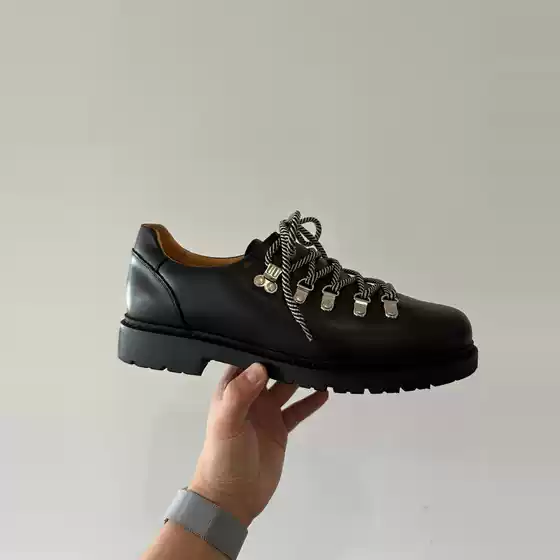 New Suede Casual Street Derby Shoes for Men, Round-Toe Hiking Trendy Men's Shoes, Outdoor British Style Small Leather Shoes for Men