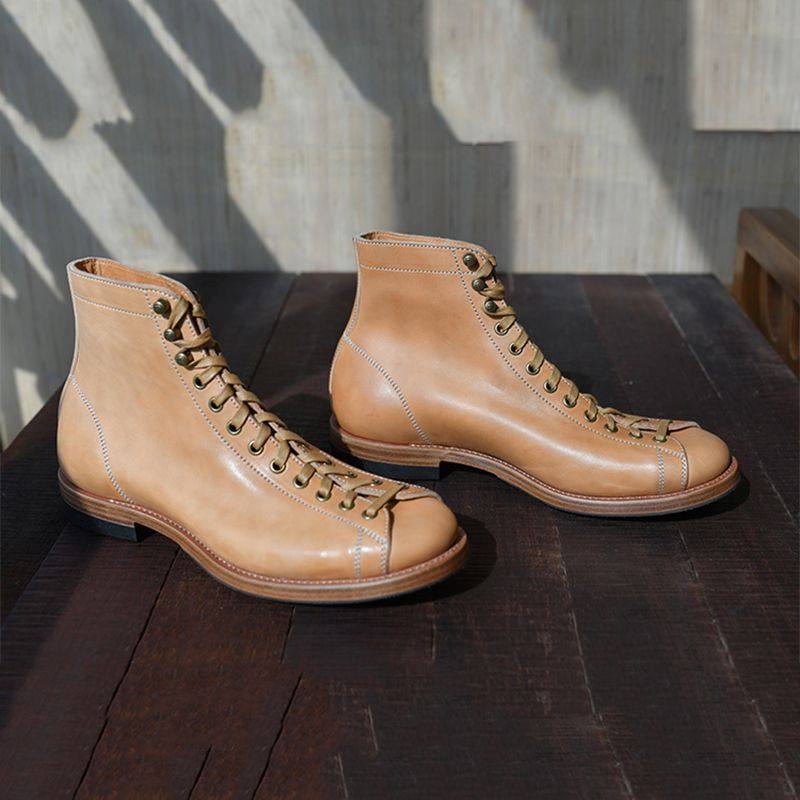 伞兵靴英伦风高帮皮鞋系带厚底马丁靴男潮款户外增高登山工装靴子,流行男鞋,马丁靴,淘宝优惠券,粉丝福利购,淘宝优惠卷
