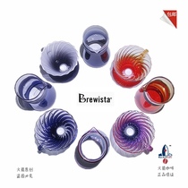 Brewista博纳维塔玻璃V60套装咖啡滤杯魅蓝魅紫手冲套装