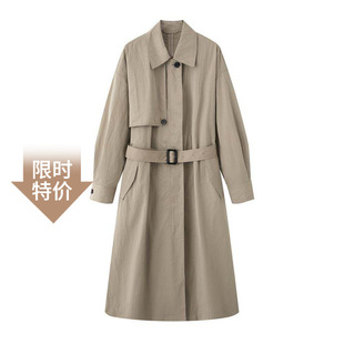 气质显瘦中长款 时尚 腰带风衣外套女211134 新款 艾诺丝锦瑟2026春装