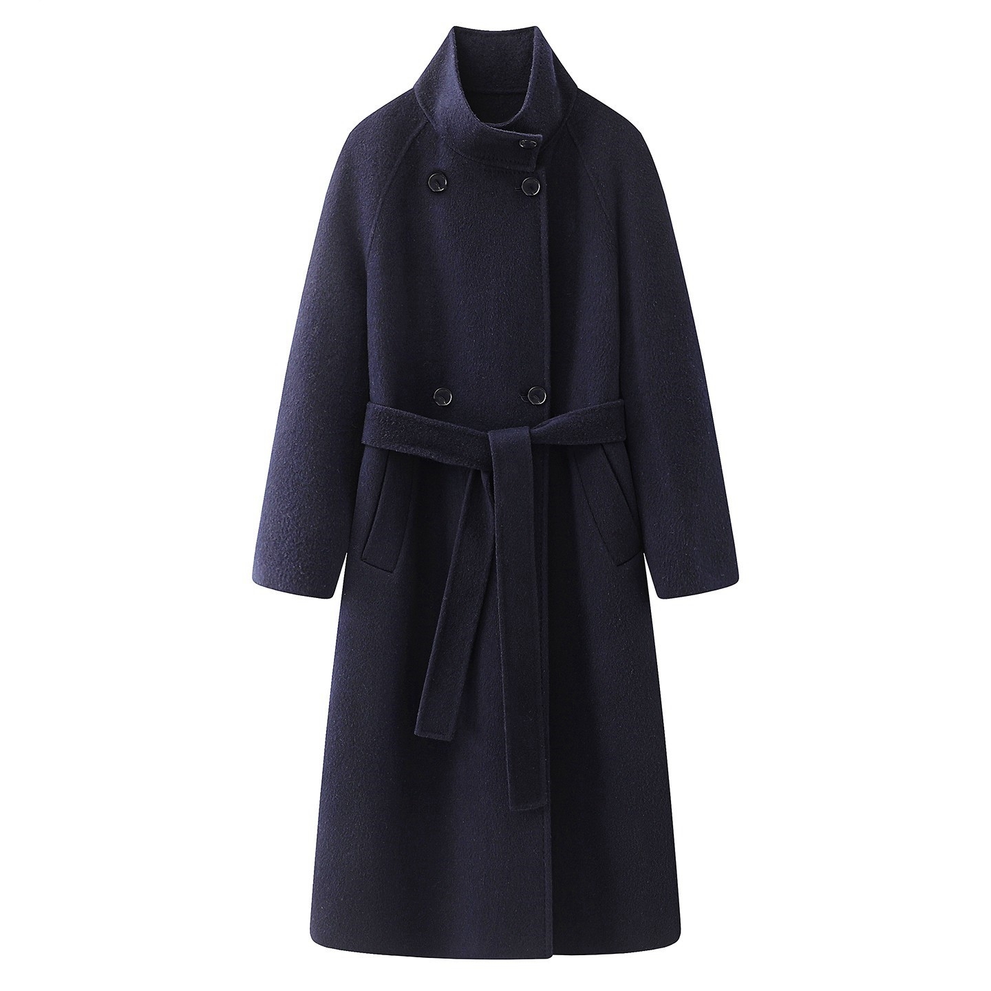 艾诺丝尚忆双面呢大衣女毛呢外套