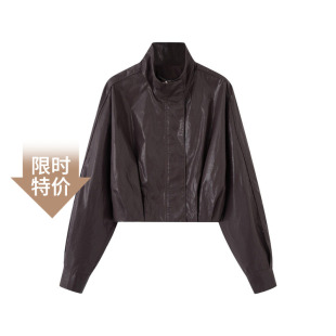 夹克外套女411322 立领宽松显瘦休闲短款 艾诺丝锦瑟2026春季 新款